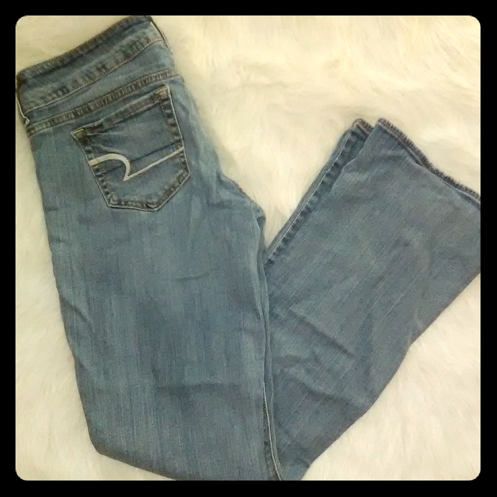American Eagle stretch blue jeans artist size 8